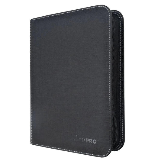 4-Pocket 80 Card Toploader Zippered Premium Pro-Binder Black Ultra Pro