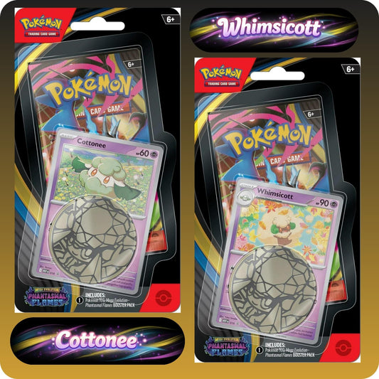 Pokémon TCG Phantasmal Flames Checklane Blister – Cottonee or Whimsicott