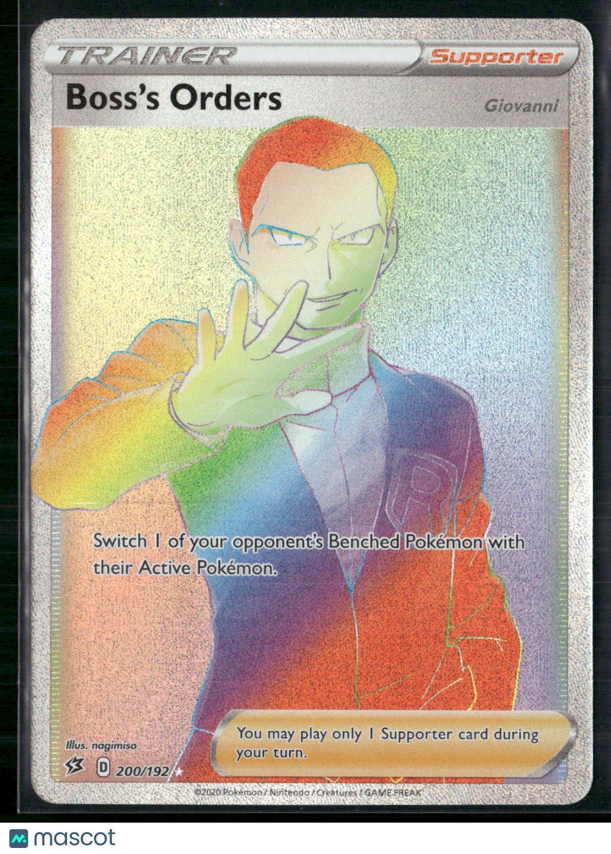 Boss's Orders #200/192 2020 Rebel Clash Holo