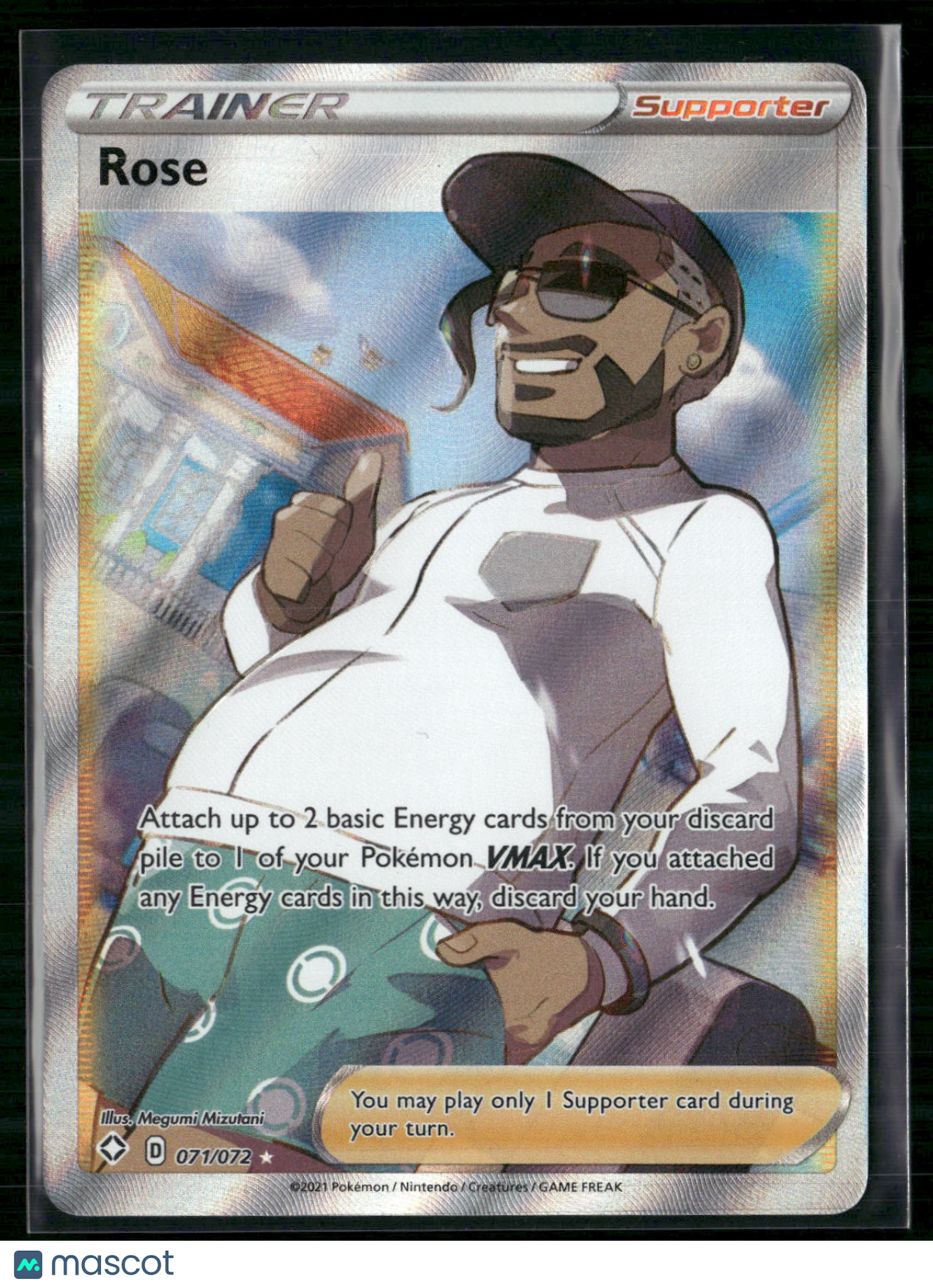 Rose - 071/072 - Full Art Ultra Rare - Shining Fates - Pokemon Card
