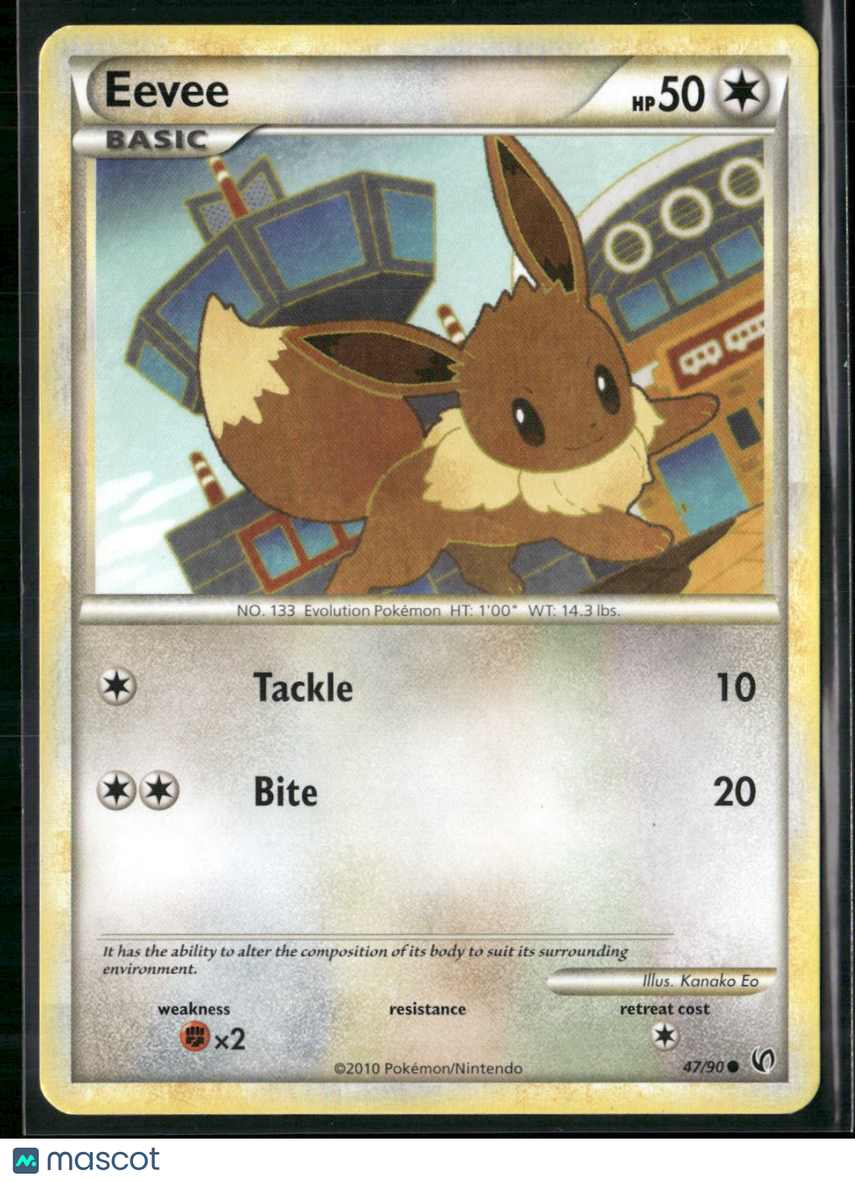 Eevee #47/90 2010 HS—Undaunted