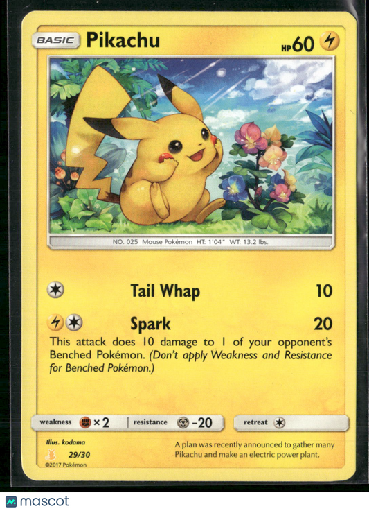 Pikachu (#29) 29/30 SM Trainer Kit: Lycanroc & Alolan Raichu Regular Pokémon