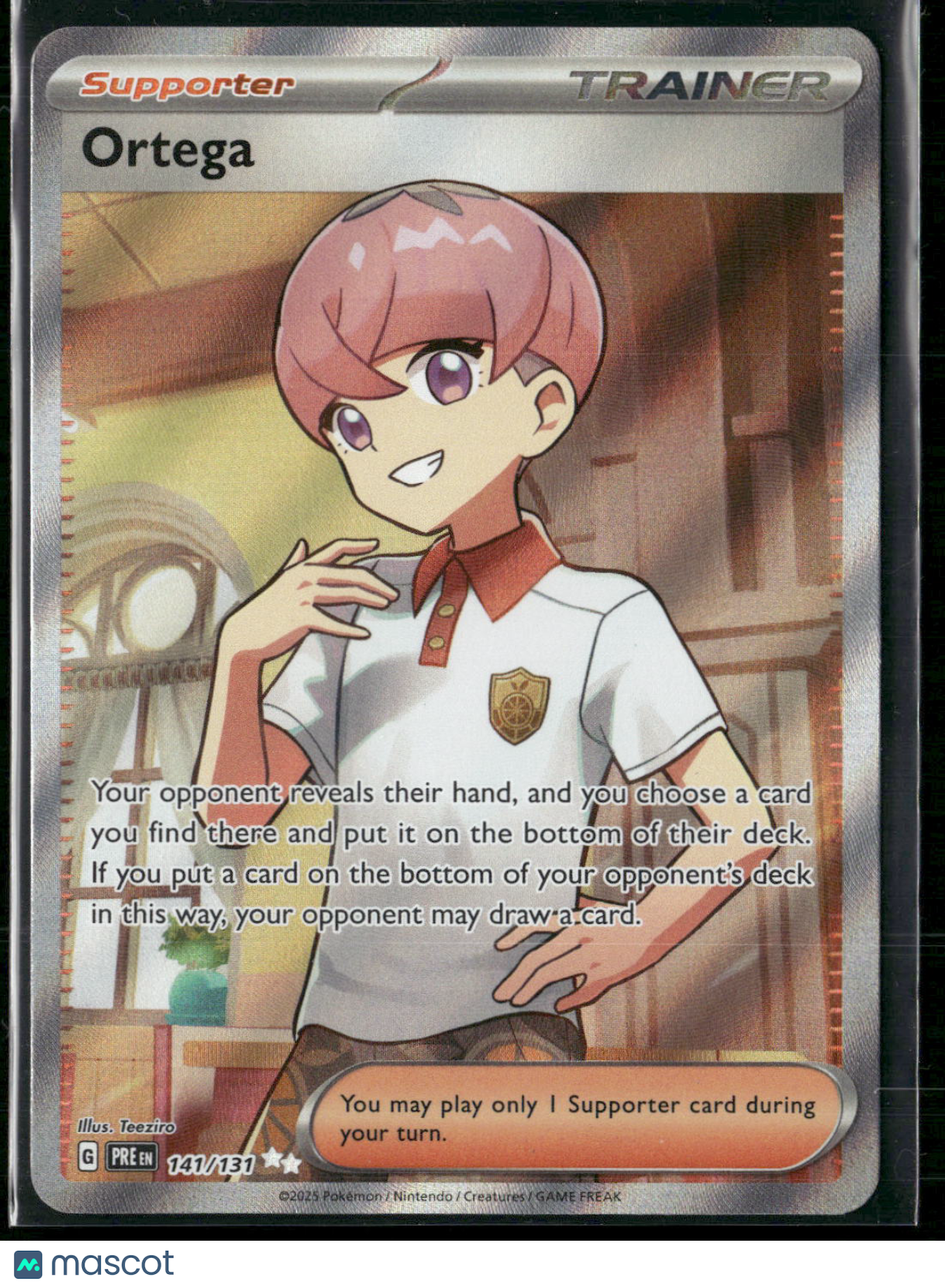 Ortega - 141/131 - Pokemon Prismatic Evolutions Full Art Ultra Rare NM