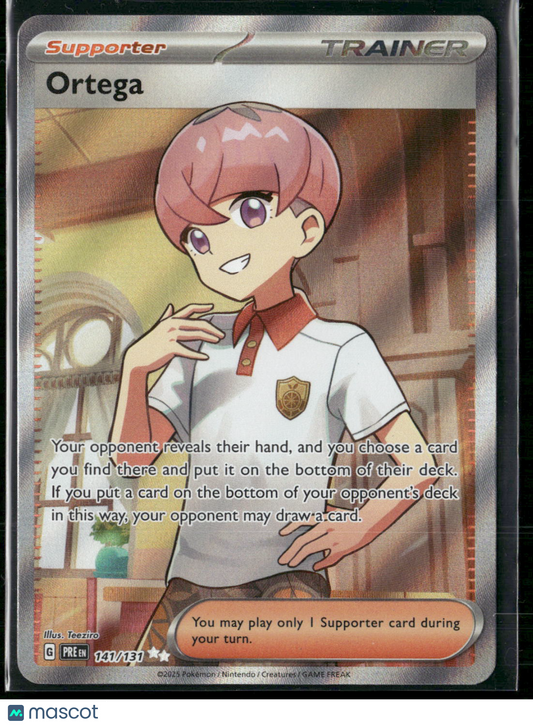 Ortega - 141/131 - Pokemon Prismatic Evolutions Full Art Ultra Rare NM