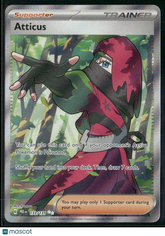 Atticus - 133/131 - Ultra Rare - Prismatic Evolutions - Pokemon Card - NM/M
