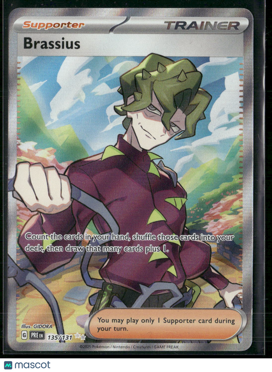 Brassius - 135/131 - Pokemon Prismatic Evolutions Full Art Ultra Rare NM