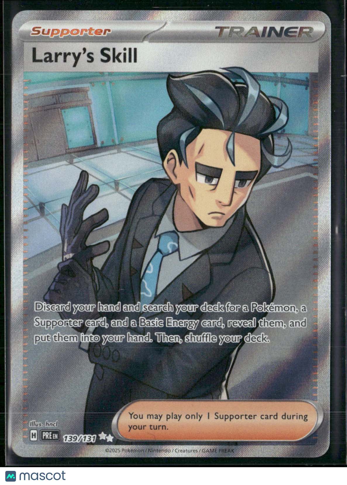 Larry's Skill - 139/131 - Pokemon Prismatic Evolutions Full Art Ultra Rare NM
