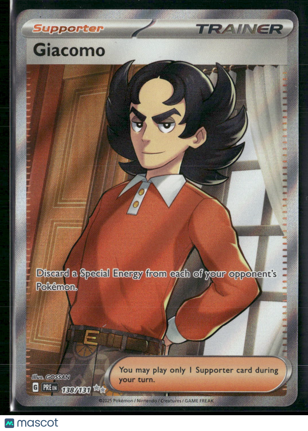 Giacomo - 138/131 - Pokemon Prismatic Evolutions Full Art Ultra Rare NM