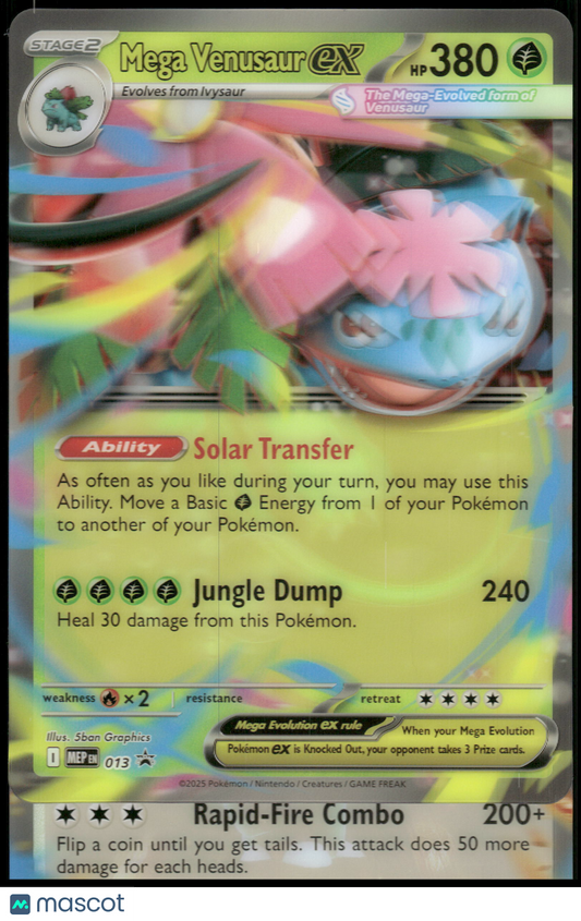 Mega Venusaur EX Jumbo 013 2025 Mega Evolution Jumbo card