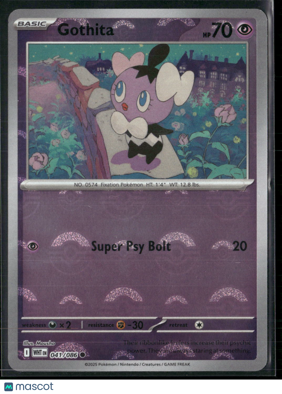 Gothita #41/86 2025 Scarlet & Violet White Flare Reverse Holo Pokeball
