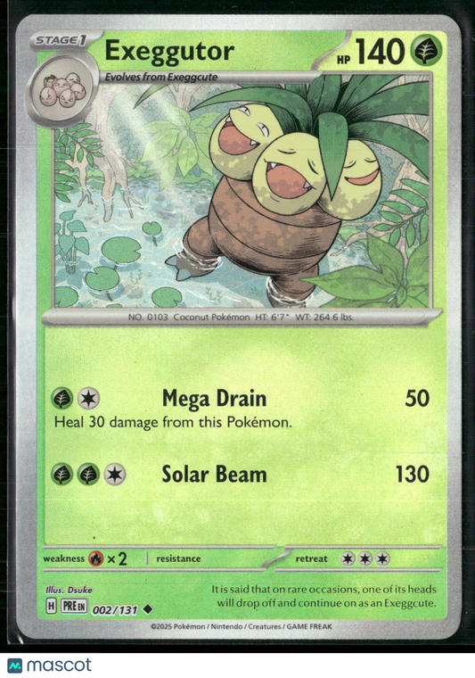 Exeggutor #2/131 2025 Prismatic Evolutions Pokeball