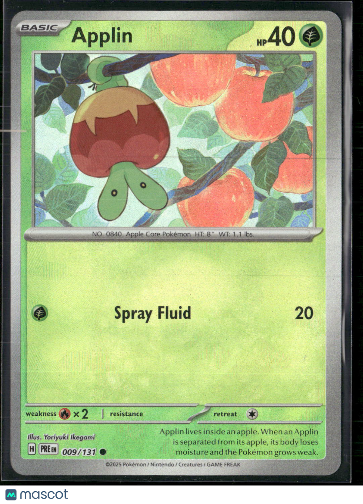Applin #9/131 2025 Prismatic Evolutions Pokeball