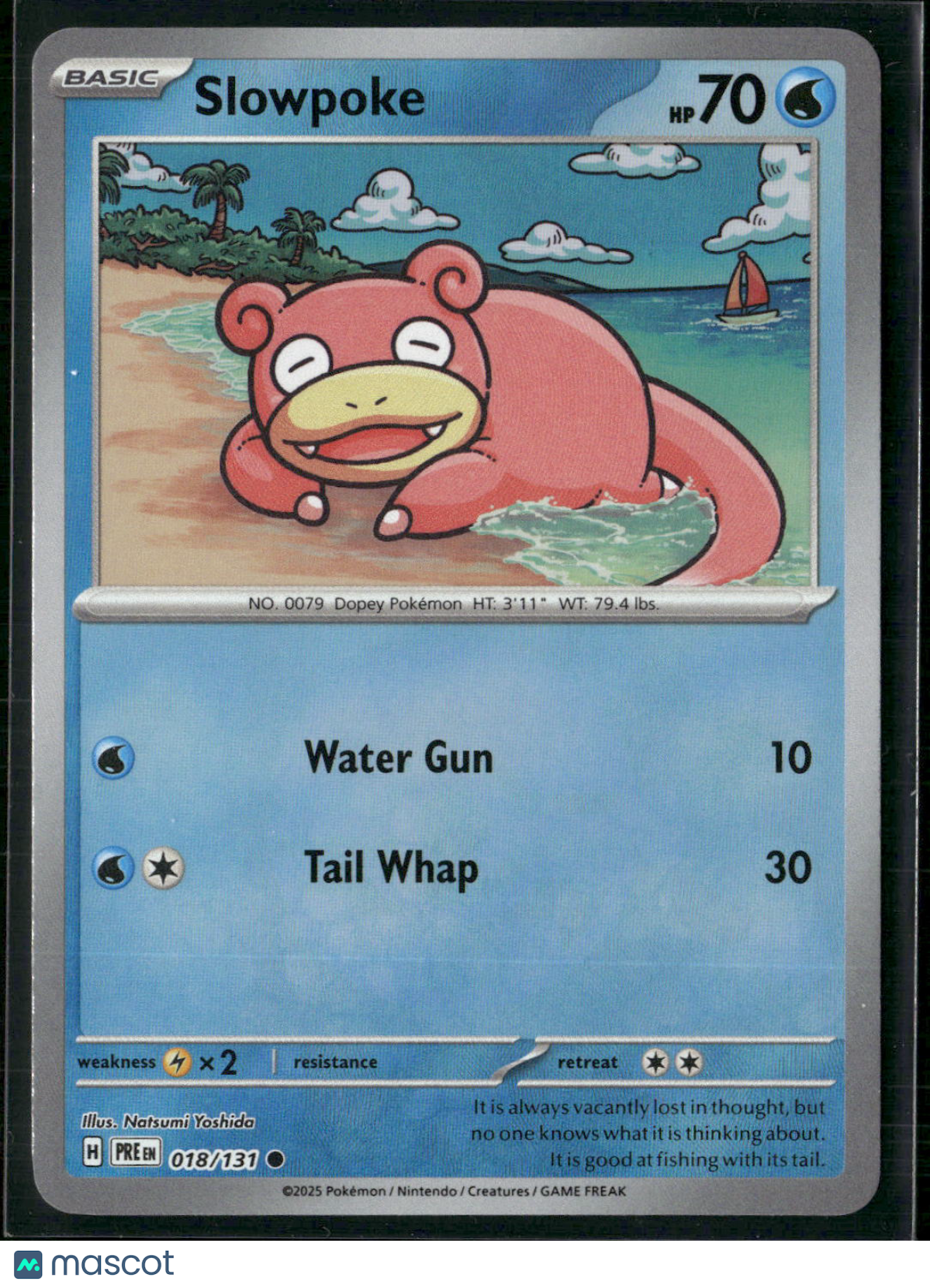 Slowpoke #18/131 2025 Prismatic Evolutions Pokeball