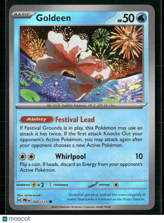 Goldeen #20/131 2025 Prismatic Evolutions Pokeball