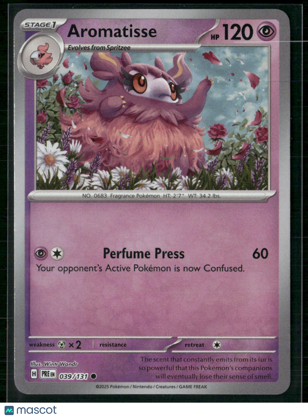 Aromatisse #39/131 2025 Prismatic Evolutions Pokeball