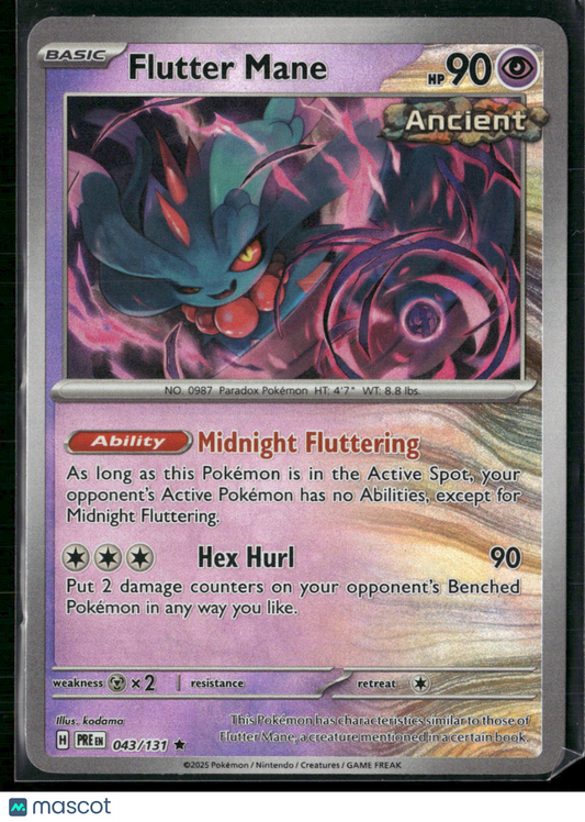 Flutter Mane #43/131 2025 Prismatic Evolutions Pokeball
