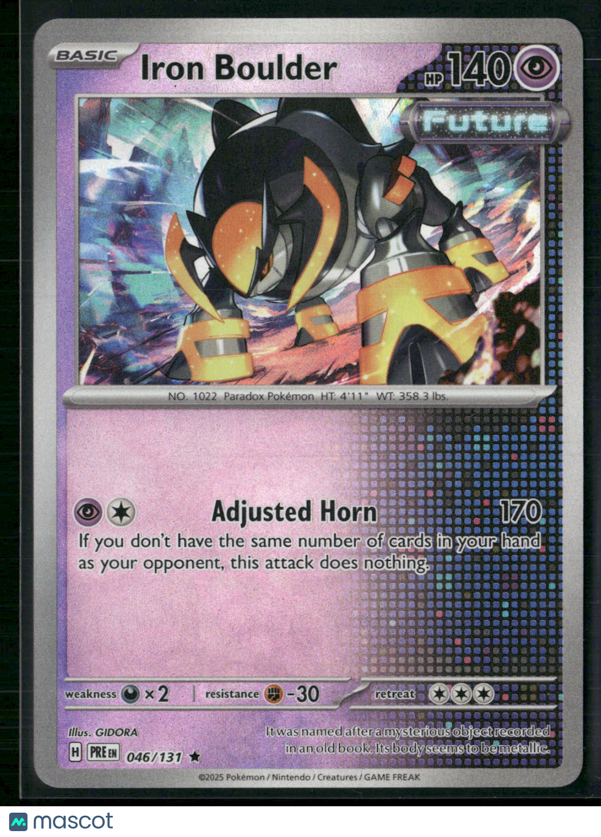 Iron Boulder #46/131 2025 Prismatic Evolutions Pokeball