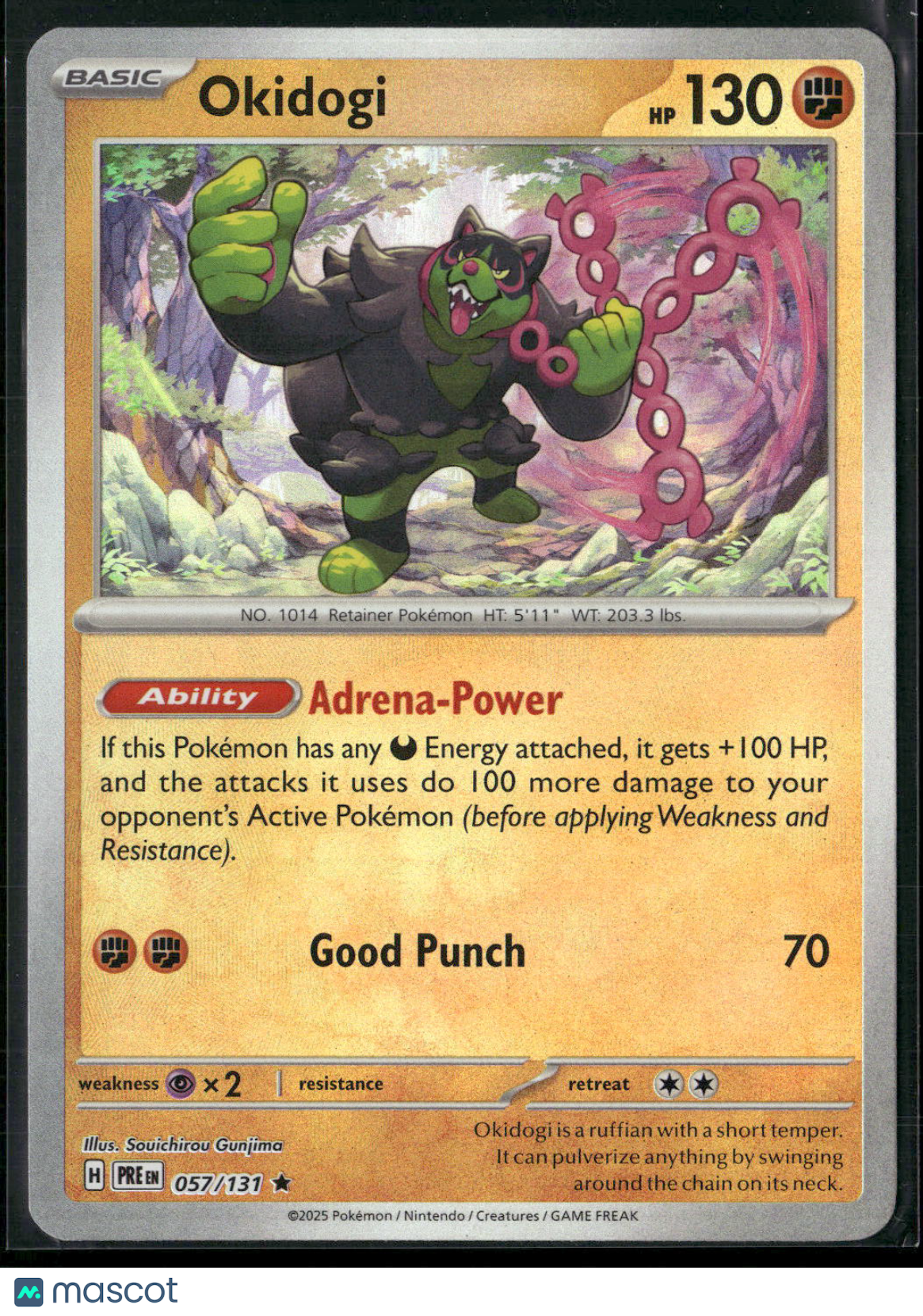 Okidogi #57/131 2025 Prismatic Evolutions Pokeball