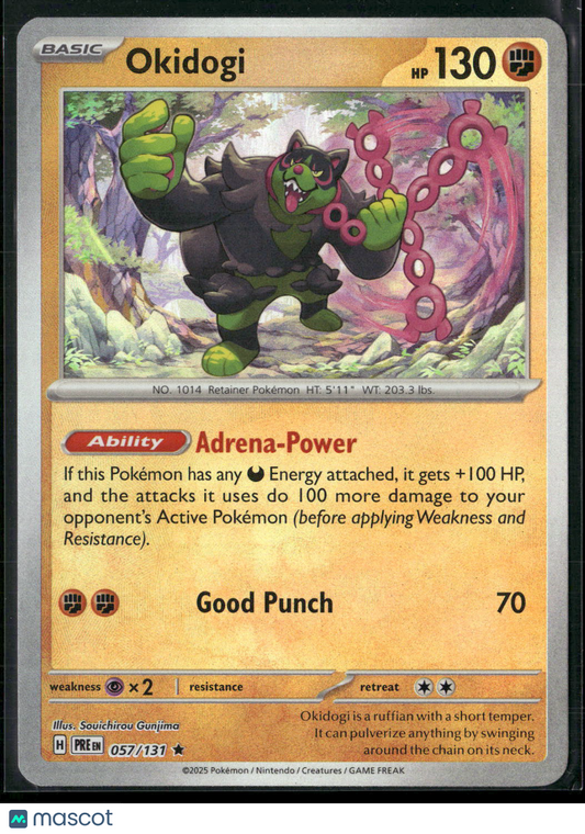 Okidogi #57/131 2025 Prismatic Evolutions Pokeball