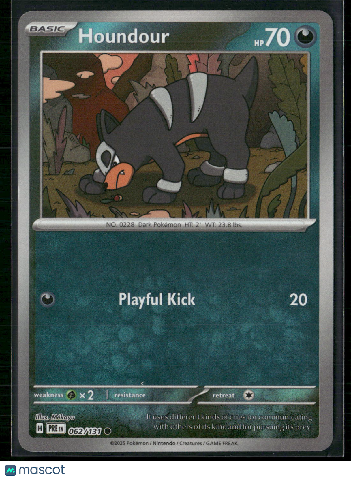 Houndour #62/131 2025 Prismatic Evolutions Pokeball