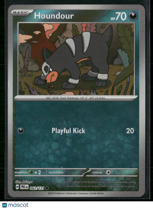 Houndour #62/131 2025 Prismatic Evolutions Pokeball