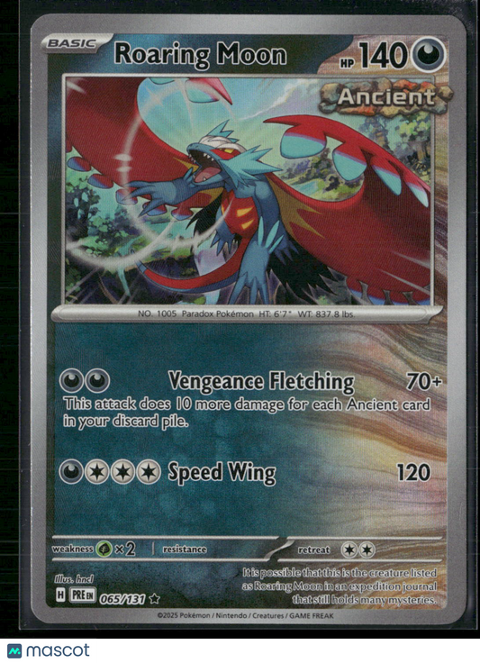 Roaring Moon #65/131 2025 Prismatic Evolutions Pokeball
