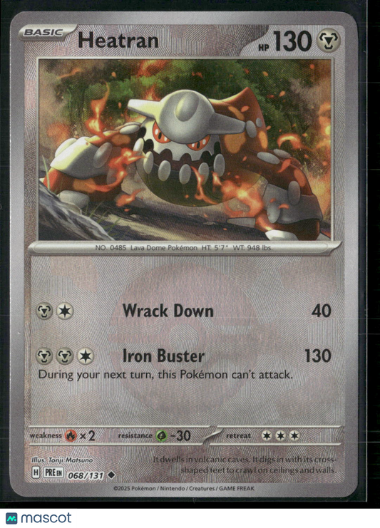 Heatran #68/131 2025 Prismatic Evolutions Pokeball