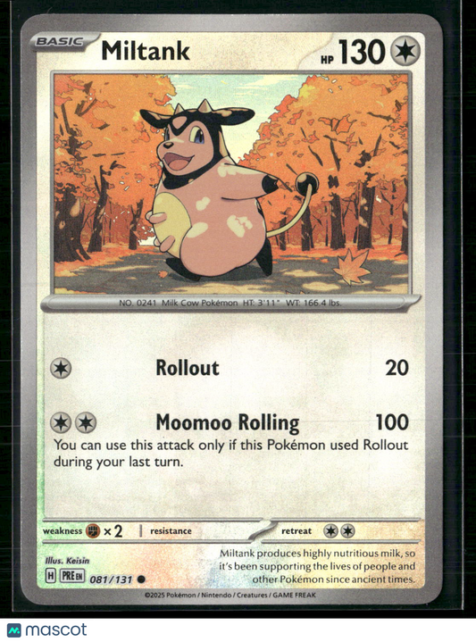 Miltank #81/131 2025 Prismatic Evolutions Pokeball