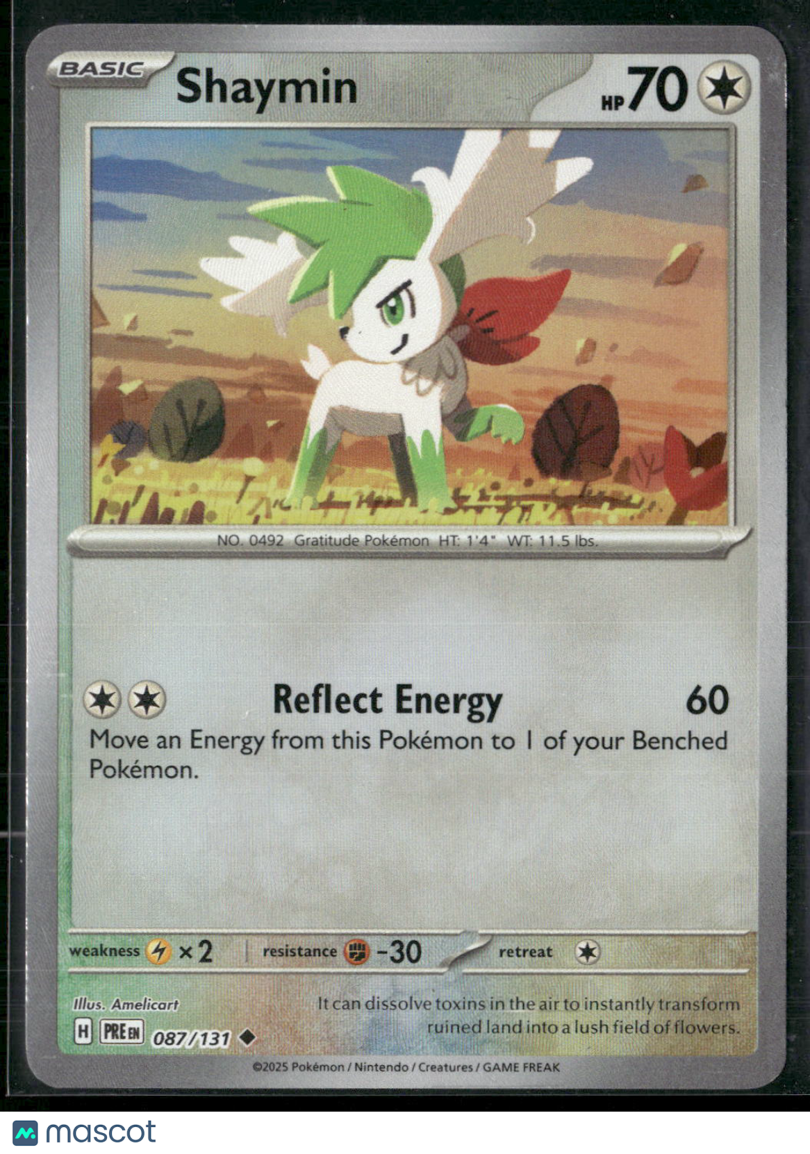 Shaymin #87/131 2025 Prismatic Evolutions Pokeball