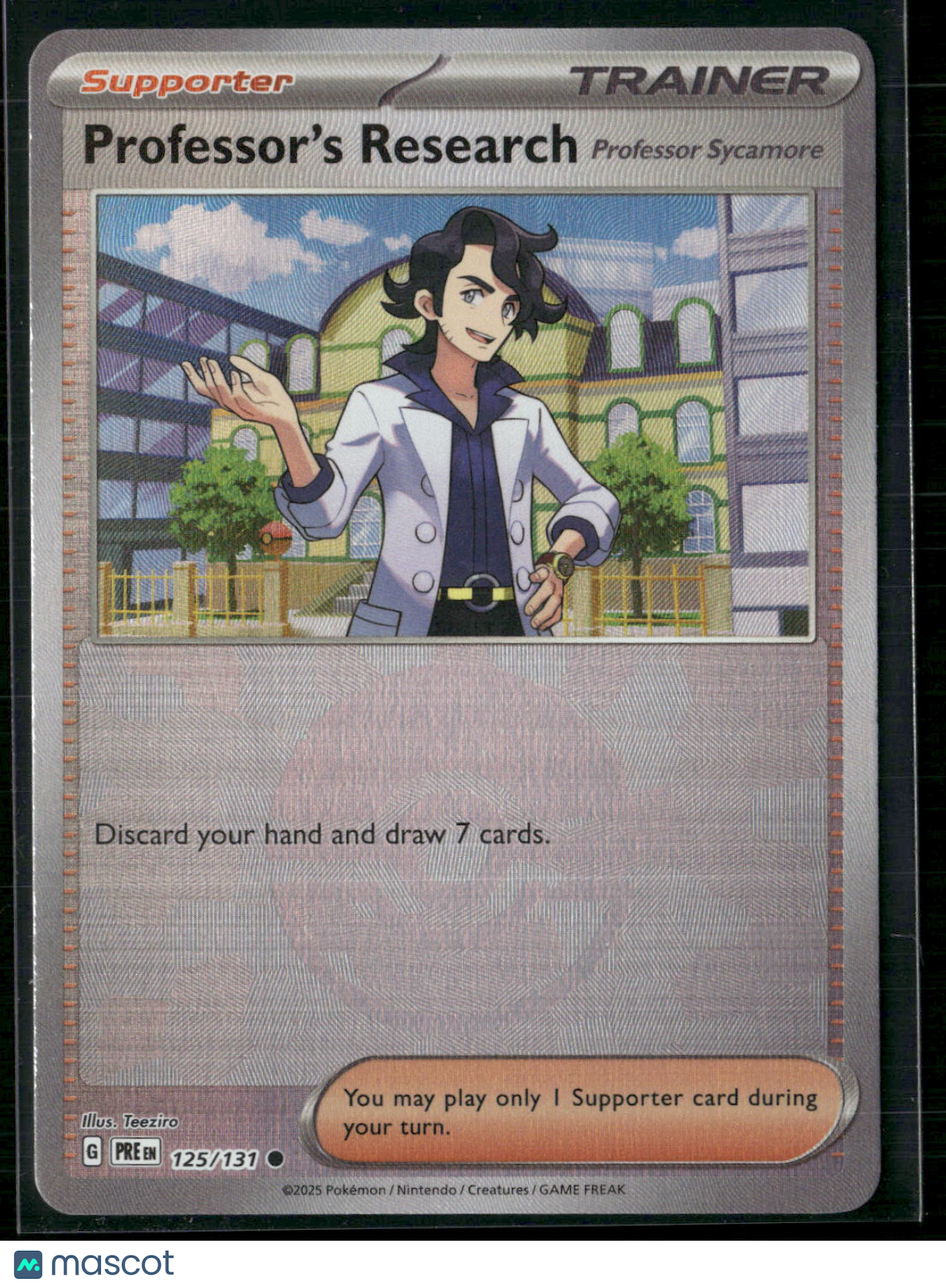 Professor's Research Professor Sycamore #125/131 2025 Prismatic Evolutions Pokeball