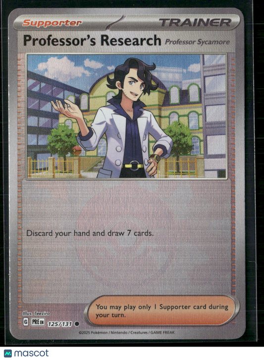 Professor's Research Professor Sycamore #125/131 2025 Prismatic Evolutions Pokeball