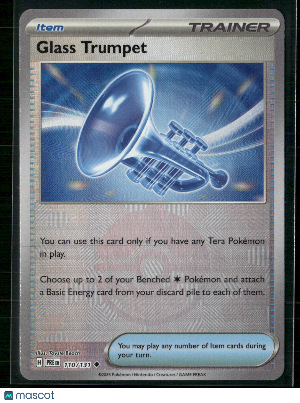 Glass Trumpet #110/131 2025 Prismatic Evolutions Pokeball