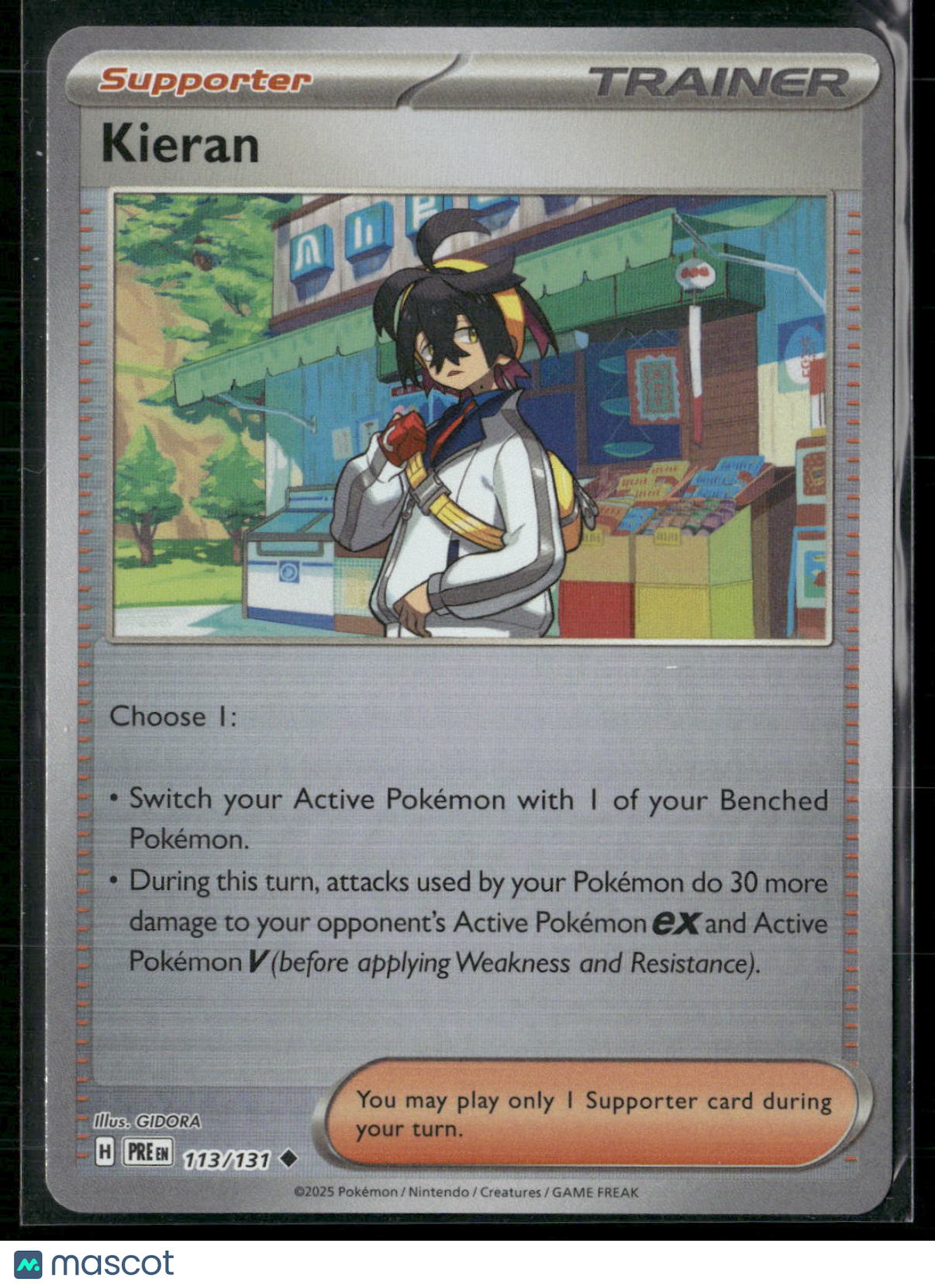 Kieran #113/131 2025 Prismatic Evolutions Pokeball