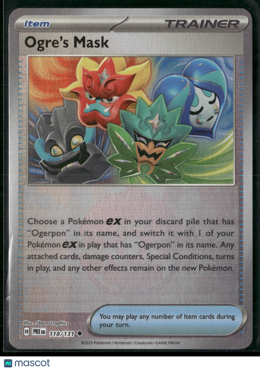 Ogre's Mask #118/131 2025 Prismatic Evolutions Pokeball