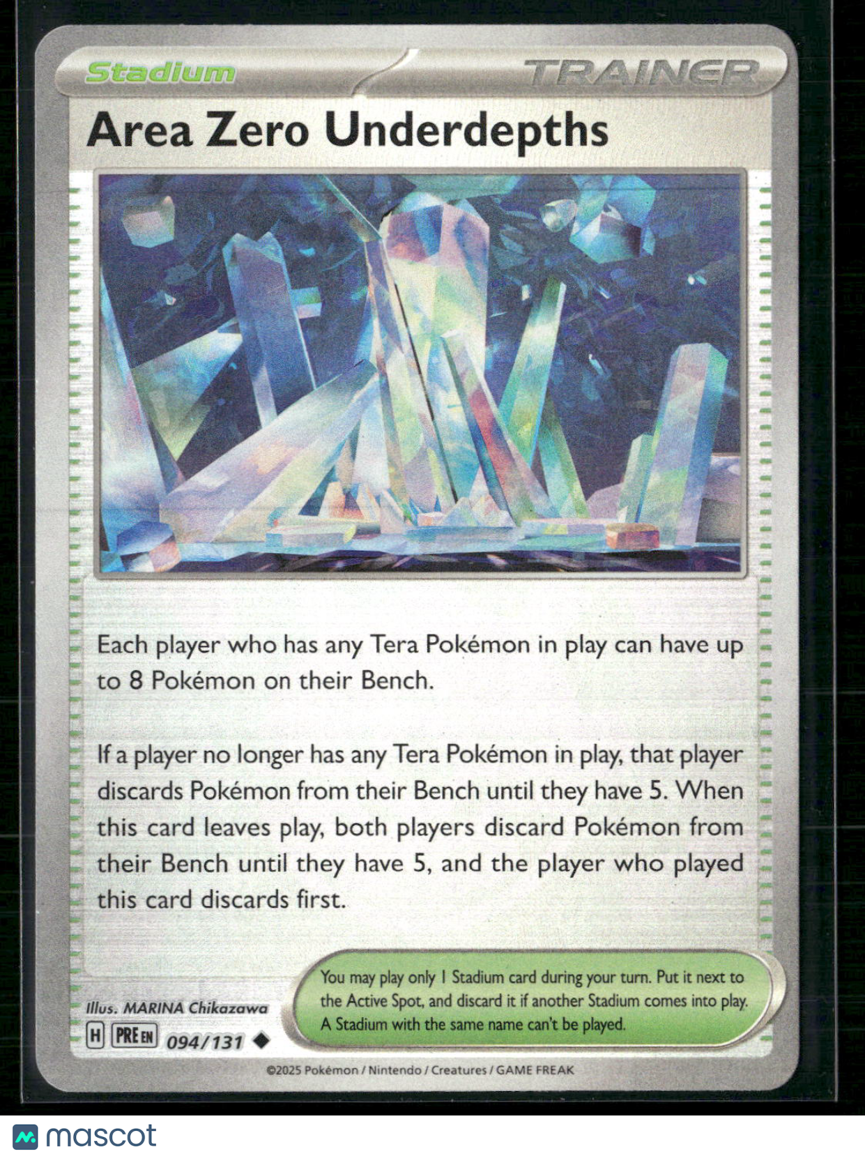 Area Zero Underdepths #94/131 2025 Prismatic Evolutions Pokeball