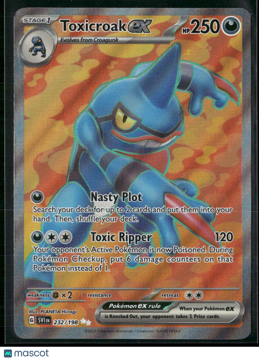 Toxicroak EX #232/198 2023 Scarlet & Violet Etched