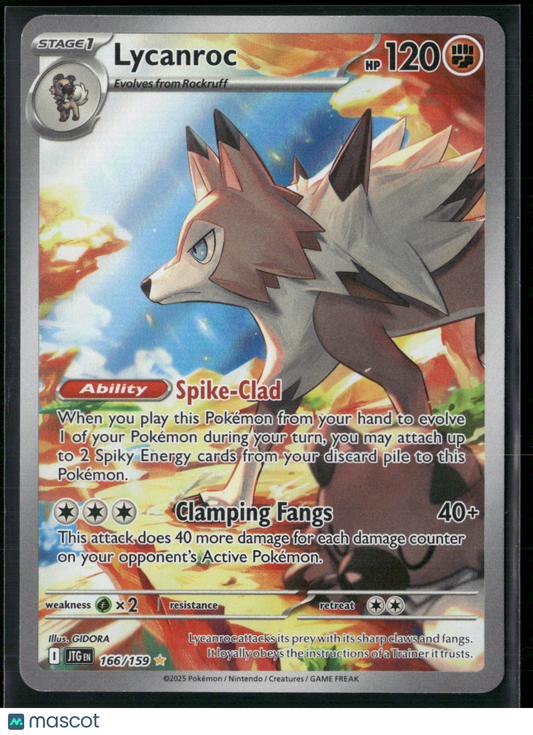 Lycanroc #166/159 2025 Journey Together Holo