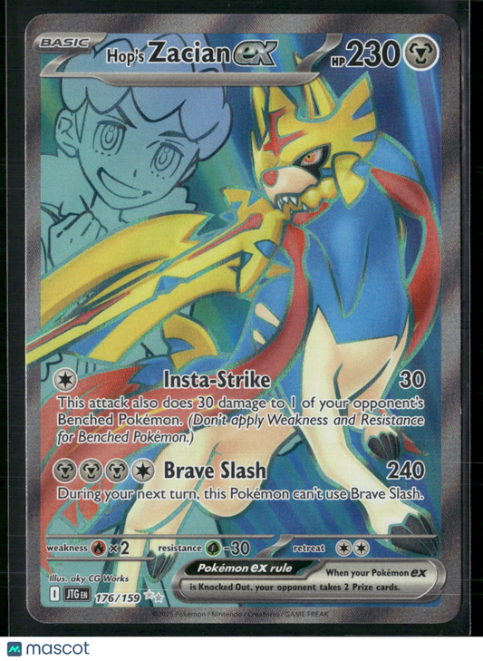 Hop's Zacian EX #176/159 2025 Journey Together Holo