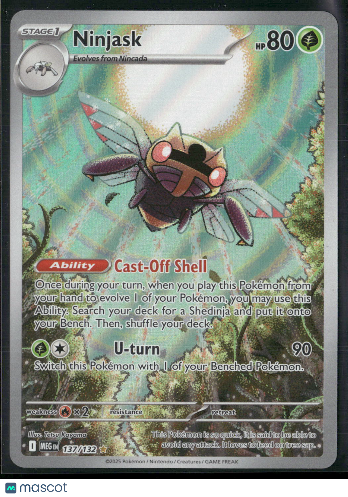 Ninjask #137/132 2025 Mega Evolution Holo