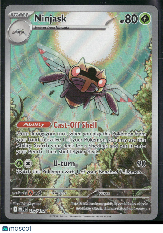 Ninjask #137/132 2025 Mega Evolution Holo
