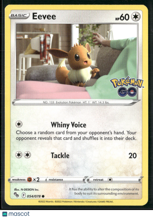 Eevee #54/78 2022 Pokemon GO
