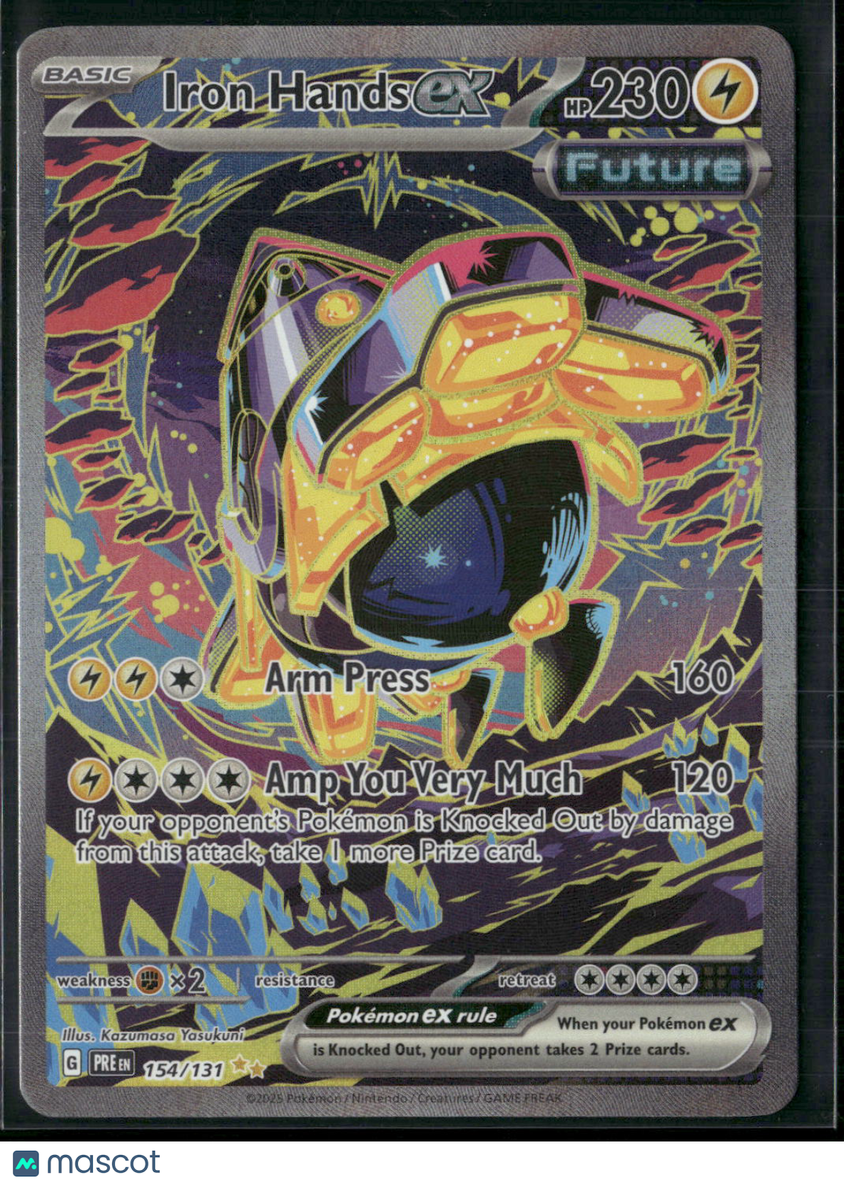 Iron Hands ex - 154/131 - Pokemon Prismatic Evolutions Special Illustration NM