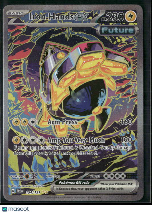 Iron Hands ex - 154/131 - Pokemon Prismatic Evolutions Special Illustration NM