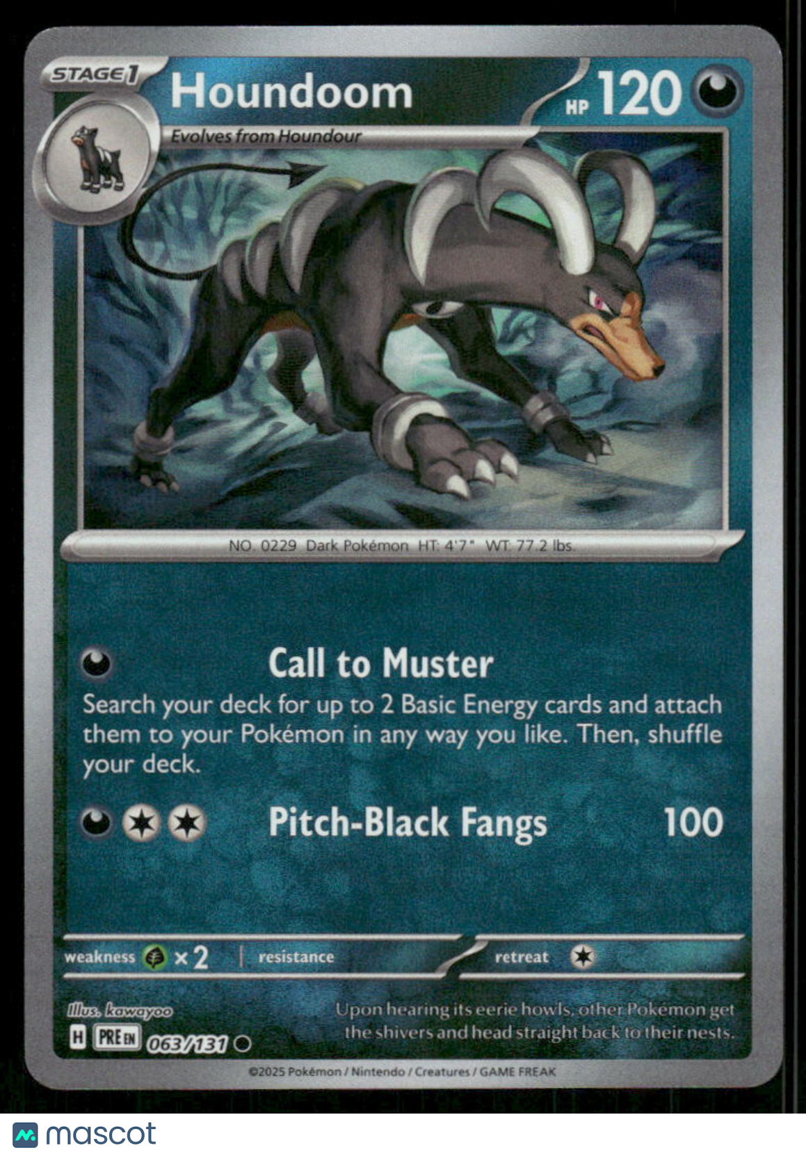 Houndoom #63/131 Scarlet & Violet Prismatic Evolutions Poke Ball Reverse Holo