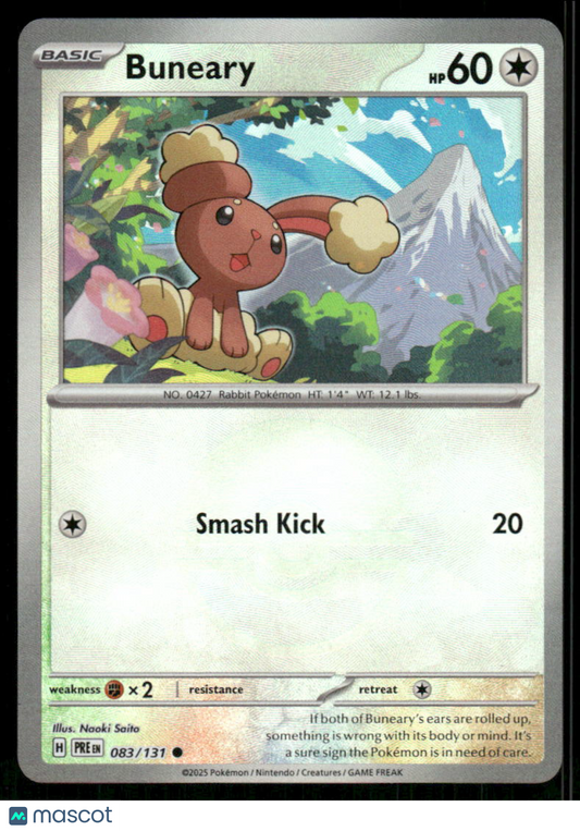 Buneary #83/131 Scarlet & Violet Prismatic Evolutions Poke Ball Reverse Holo