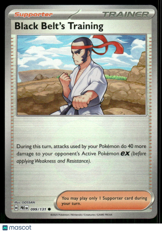 Black Belt's Training #99/131 S&V Prismatic Evolutions Poke Ball Reverse Holo
