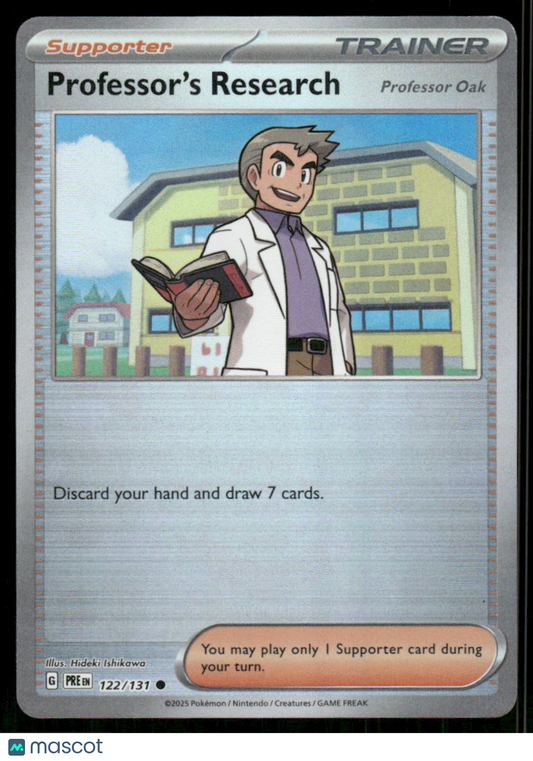 Professor's Research Professor Oak #122/131 Prismatic Evolutions Poke Ball