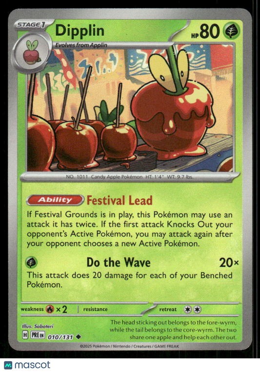 Dipplin #10/131 2025  Prismatic Evolutions Poke Ball Reverse Holo