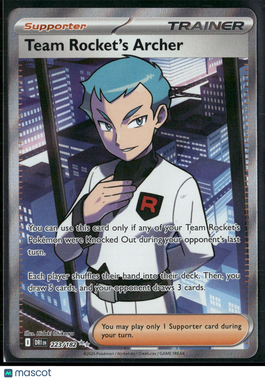 Team Rocket's Archer #223/182 2025 Destined Rivals Holo