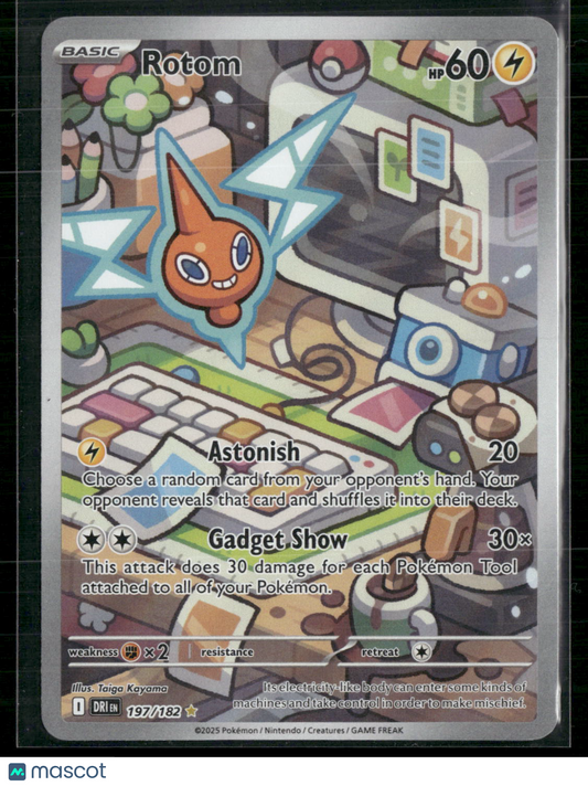 Rotom #197/182 2025 Scarlet & Violet Destined Rivals Holo